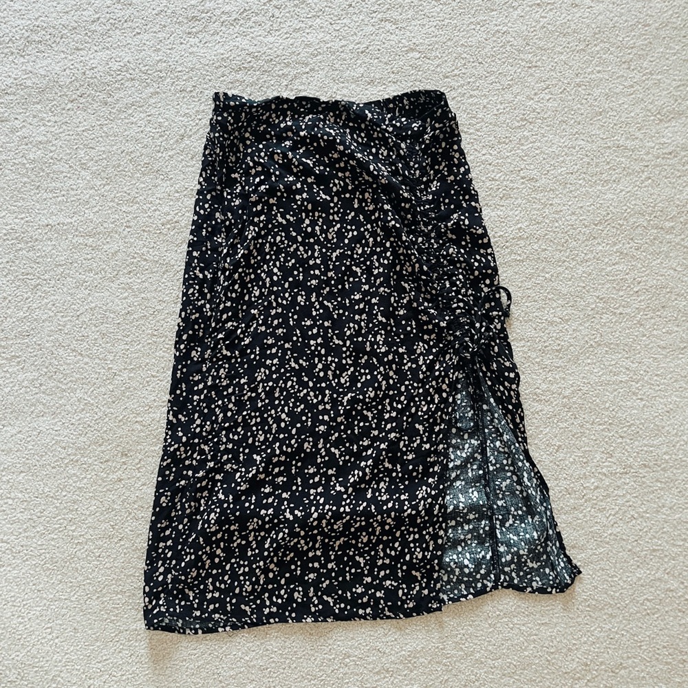 Polka Dot Midi Skirt